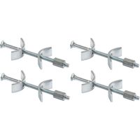 Cyclingcolors – Lot de 4 vis relieuse M6 x 150mm – Pour assemblage robuste de panneaux bois – Étriers de fixation inclus – Pour meubles et structures