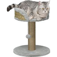 Arbre à chat avec poteaux à griffer, gris