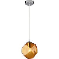 Suspension Candellux Jewel 31-42934 chrome jaune verre