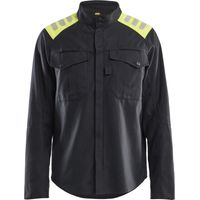 Arbeitshemd mit Flammschutz Inhérent 4409 - Schwarz/Gelb XS