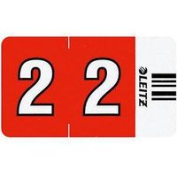 Leitz Ziffernsignal Orgacolor 66021000 rot 500 St./Pack.