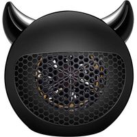 Mini Radiateur Soufflant, Chauffage Électrique Portatif en Céramique PTC, Silencieux Chauffe Rapide Radiateur convecteur Protection Anti Surchauffe, pour Bureau Maison noir