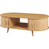 Tavolino/consolle in bambù 120 x 55 x 40 cm naturale 030010821