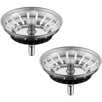 Set di 2 filtri per lavello da cucina - Tappo per lavello da cucina con cestello anti-intasamento - Tappo per lavello da cucina