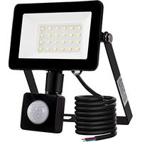 20W Outdoor LED Floodlight Motion Sensor Light 6500K Outdoor LED Spotlight, IP66 with Motion Sensor Security Lamp, for Garden Patio Lawn Party Outdoor LED Lighting