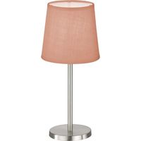 Lampe de table, lampe d'appoint, lampe de chevet, lampe de bureau, rose chrome, H 30 cm