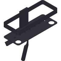 Giese Newport Duschkorb 30818-14 mit Halter für Rasierer, mit Glasabzieher, schwarz matt