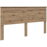 Vidaxl – Tête de lit réglable en bois d’ingénierie chêne artisanal – Design mural – Dimensions 203 x 7 x 100 cm – Facilité d'entretien