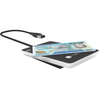 Techly I-CARD CAM-CIE lector rfid USB Negro, Plata