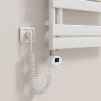 Heilmetz WIFI-Heizelement mit intelligentem Thermostat, 900 W, weiß, Heizelement für elektrischen Handtuchtrockner