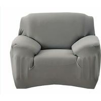 Stretch Polyester Sofa Armchair Cover Living Room Decor Dustproof Sofa Covers and Protector (Gray)