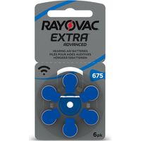 Pile pour appareil auditif RAYOVAC, EXTRA ADVANCED, taille 675, lot de 6