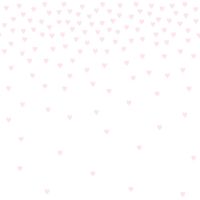 papier peint panoramique confettis de coeurs rose clair - Origin Wallcoverings