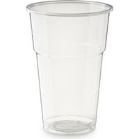 Gobelet jetable transparent en PLA 350 ml - 50 pièces. - Ecobioshopping