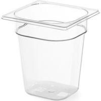 Transparenter GN-Behälter aus Polycarbonat GN 1/6 Höhe 65 mm - Hendi 861738