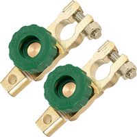 2 Pcs Interrupteur d'arrêt de déconnexion de batterie à borne supérieure 12-24V,Isolateur de batterie principal à déconnexion rapide,interrupteur coupure courant pour camions,bateaux,véhicules