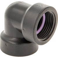TAVLIT 90° Winkel 1 Zoll, Self Seal PP-Schraubverbinder, beidseitig Innengewinde, 10 bar Typ EFS