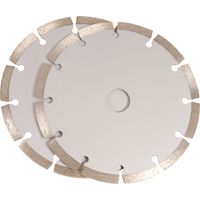 Ferm – Lame de scie diamant 150mm – WSA1002 – 2 pièces pour découpe de béton armé – Coupe précise et efficace - WSM1008