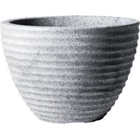 Stewarts Low Honey Pot Outdoor Garden Planter 49cm, Alpine Grey