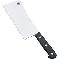 Accetta in acciaio inox 170 mm con manico (circa 420 g) - Altro