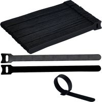 TRU COMPONENTS T24CA058 Fascette a strappo per raggruppare Lato morbido e lato rigido (L x L) 200 mm x 12 mm Nero 100 p