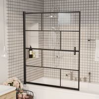 Cabine de douche intégrale, Cabine de douche complète, Paroi de douche verre ESG 116x140 cm Noir BXZ3165