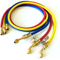Jeu de 3 flexibles 1/4 x 1/4 L150 cm + vanne d'arrêt CH60-45R - LINSTRUMENT - 2006647