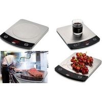 Báscula de cocina WEDO profi-steel capacidad 10 kg pantalla LCD