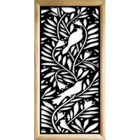 COLIBRI - Moduli Decorativi in Legno e PVC - Colore: nero - Misura: 73x148 cm