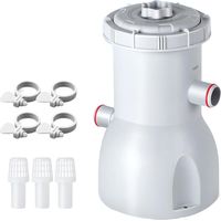 Pompe de filtration pour piscine hors sol Basic Series 530 GPH - Système de filtration à cartouche certifié ETL avec protection GFCI Améliore la clarté de l'eau - Élimine efficacement les impuretés d
