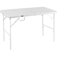 Hattoro – Table de camping pliante 120 cm – Résistante aux intempéries – Châssis en acier – Pliable et légère – Idéale pour jardin et camping
