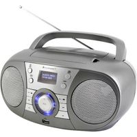 soundmaster SCD1800TI Radio-lecteur CD DAB+, FM AUX, Bluetooth, CD, USB gris Y234762