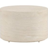 Lissabon table de jardin table basse Ø60cm beige.