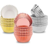 Caissettes à muffins en aluminium métallisé, paquet de 300