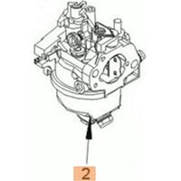ORIGINAL-Vergaser für EMAK K805 Rasenmähermotor G 53 PK COMFORT