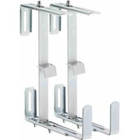 Blumenkastenhalter 3-fach verstellbar verzinkt. 2er Set