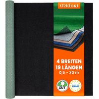 Rasenteppich 200 x 150 cm Schwarz mit Noppen Kunstrasen Teppich Balkon Terrasse Outdoor