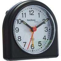 techno line Geneva SD Schwarz Sveglia al Quarzo, Plastica, Nero, 8.3 x 4 x 8.3 cm