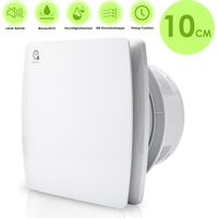 Jiubiaz Ventilateur de salle capteur d'humidité Silencieuxde ventilateur 100mm ventilateur pour Salle de Bain