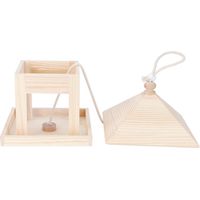 Maisonnette à Oiseaux Suspendue - Nichoir et Mangeoire Décoratif pour Jardin Extérieur