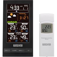 Eurochron EFWS S250 Funk-Wetterstation Vorhersage für 12 bis 24 Stunden Anzahl Sensoren max. 1