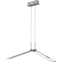 Pendellampe Esstischleuchte LED Hängeleuchte dimmbar, Spots klappbar, 26,5W 1700lm warmweiß, LxH 100x150 Wofi 6319.01.64.8000
