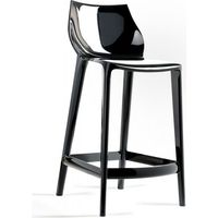 Sgabello Cucina Moderno in Policarbonato Mahi Mahi - Nero Lucido - H 66 Opzioni 2° scelta