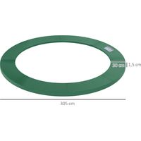Accessoires de trampoline Couverture de bord fixe Grille de sécurité Bâche pour 8 ft à 15ft Ø 305cm Green