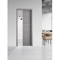 'PORTA SCORREVOLE ''GINEVRA'' cm 60 x 210 (68 x 214) - col. micro grigio' cm 60 x 210 (68 x 214) - col. micro grigio