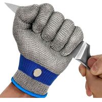 Gants résistants aux coupures Classe 5 Gants de protection de qualité alimentaire haute performance pour coupes de viande, mandolines et huîtres de cuisine de boucherie (XL)