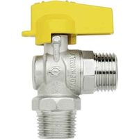 Winkelabsperrhahn für Gas, Außengewinde 1/2"
