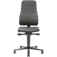 Arbeitsdrehstuhl Highline Rollen Kunstlederpolster schwarz 450-600mm BIMOS