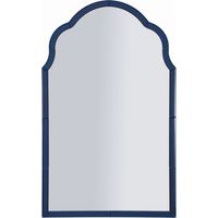 Specchio da parete Tangeri ad arco con cornice specchio blu 55x94 cm