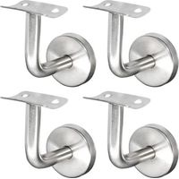 Handlaufhalterung aus Edelstahl 304 für Treppengeländer, Wandmontage, Holzgeländer, Silber (4 Stück)